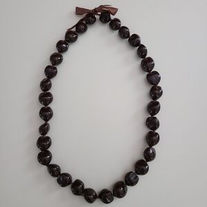 Kukui Nut Lei - Chocolate Brown
